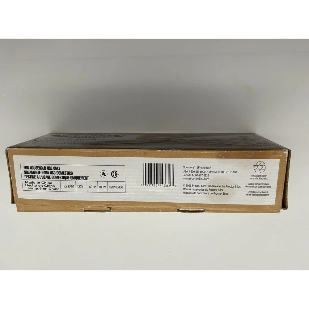 Nice Traditions by Proctor Silex White Electric Carving Knife Model 74388 w/ Box